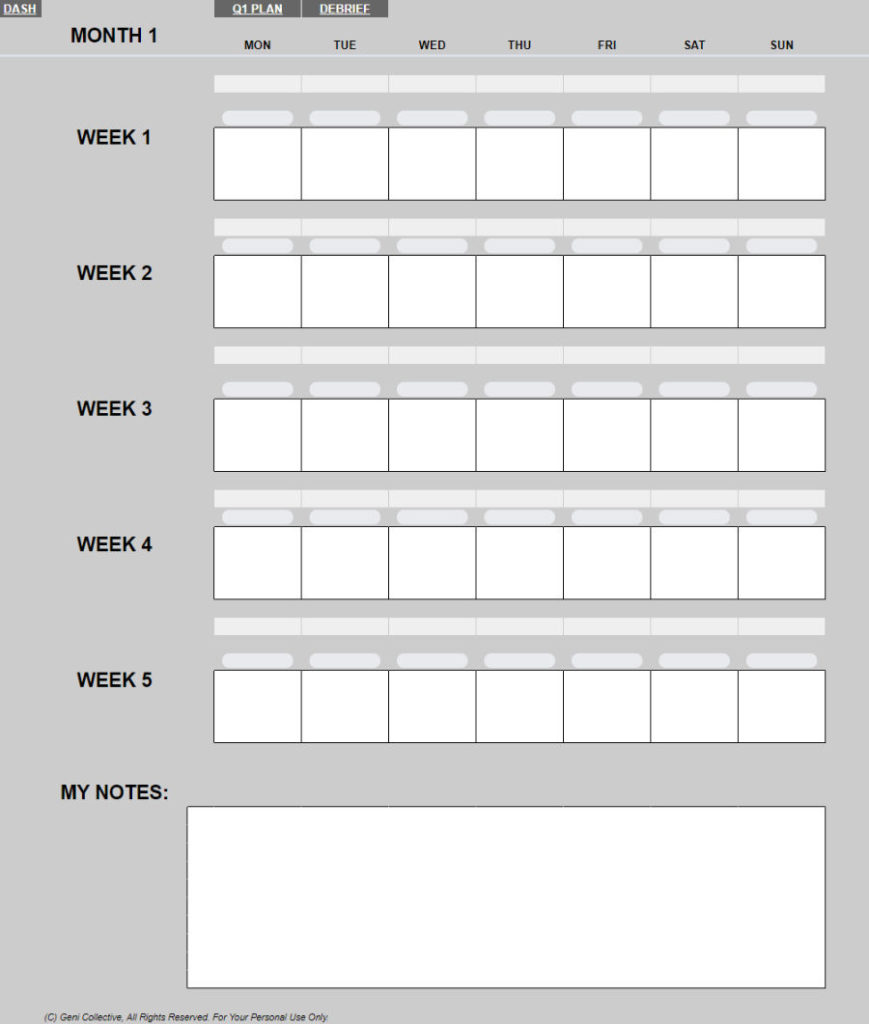 Email Marketing Planner - Monthly Planning